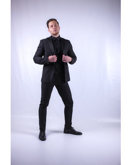 Прокат мужского костюма - TOTAL BLACK, изображение 1